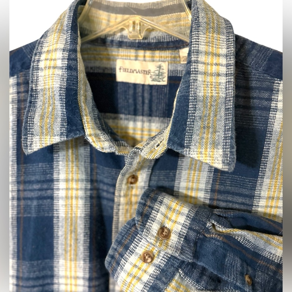 Fieldmaster-Men’s XXL heavy duty flannel shirt. Sharp colors! Chest pocket. EUC!